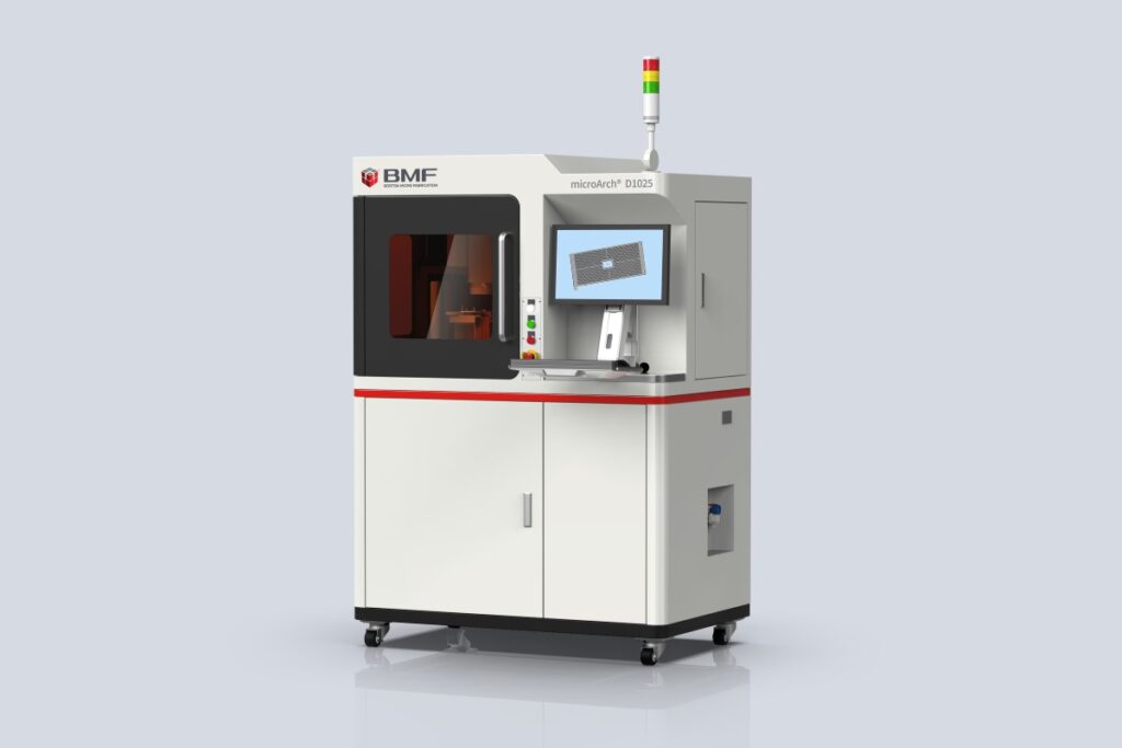 The microArch 3D printer on a grey background