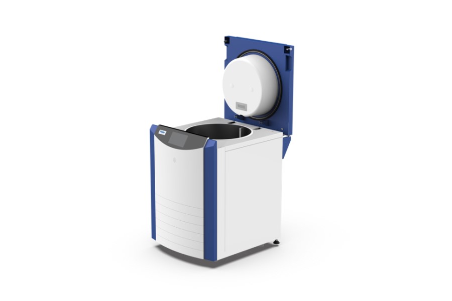 Wide neck CryoBio Liquid Nitrogen storage series on white background