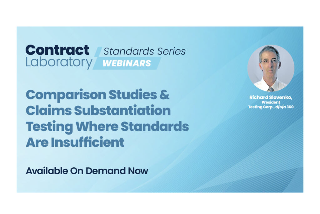 Comparison Studies & Claims Substantiation Testing banner