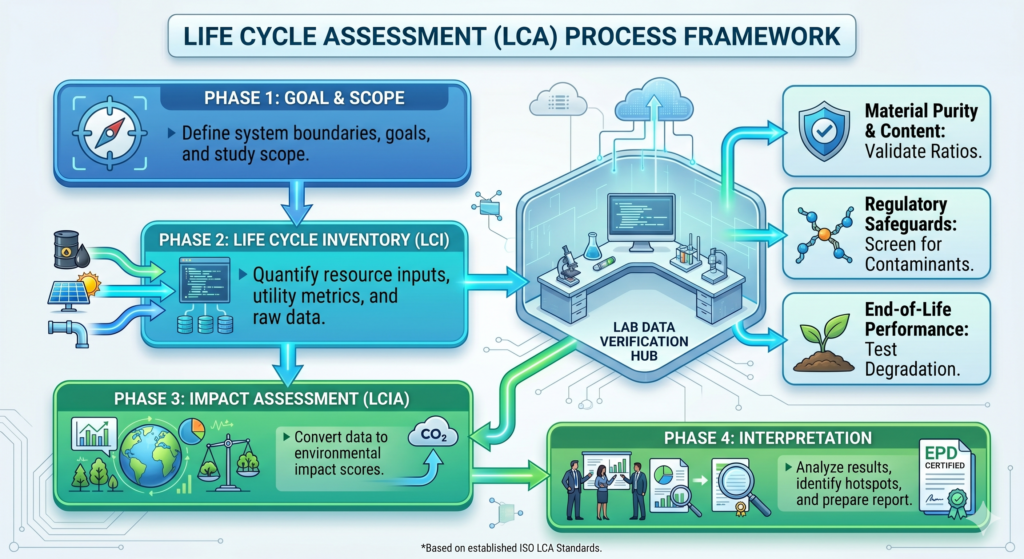 Life cycle assessment (LDA) phases