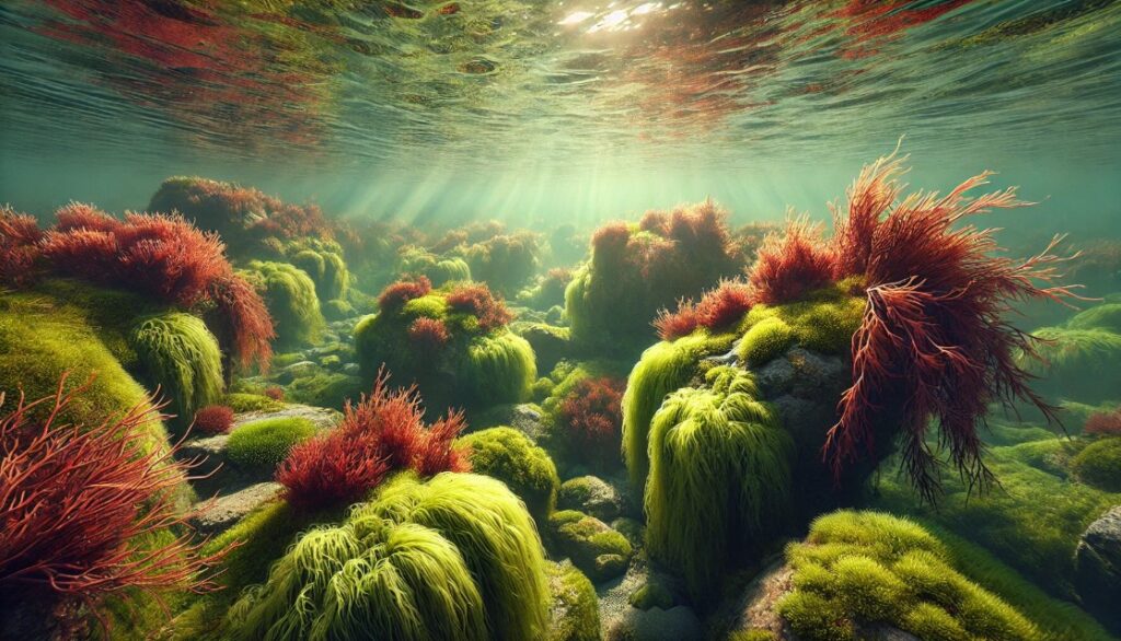 image of sea moss in its natural environment emphasizing the importance of sea moss teating for health and safety