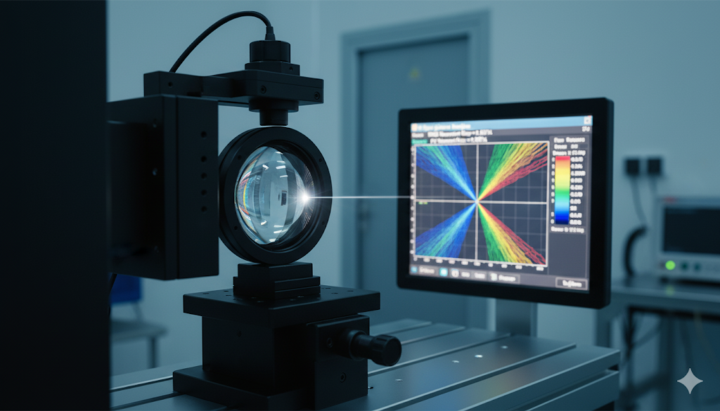 Interferometer testing optical glass for wavefront error
